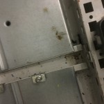 Die Schaltschrankanlage während der Reinigung